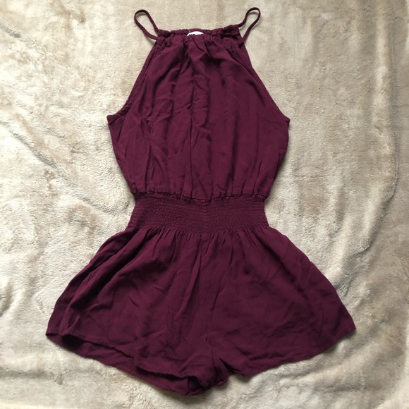 maroon romper - Picture 1 of 2